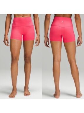 Pink lululemon biker shorts size medium